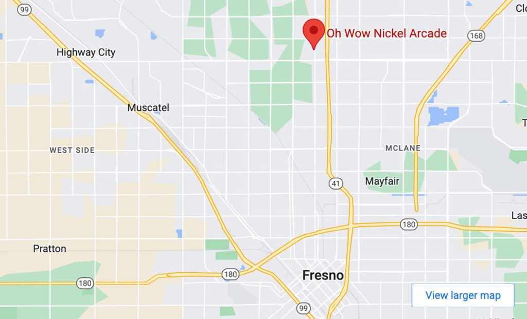 FRESNO-NICKLE ARCADE-MAP