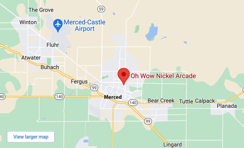 MERCED-NICKLE ARCADE-MAP